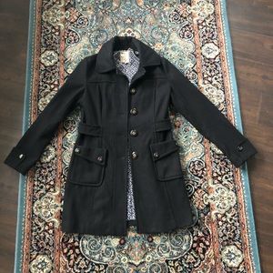 Tulle Black Peacoat